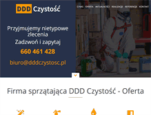 Tablet Screenshot of dddczystosc.pl